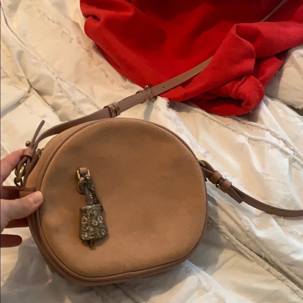 Jcrew pink circle crossbody